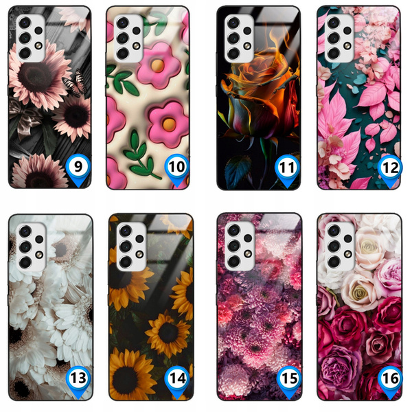 Etui akrylowe LEO kwiaty flowers różne wzory do Galaxy A32