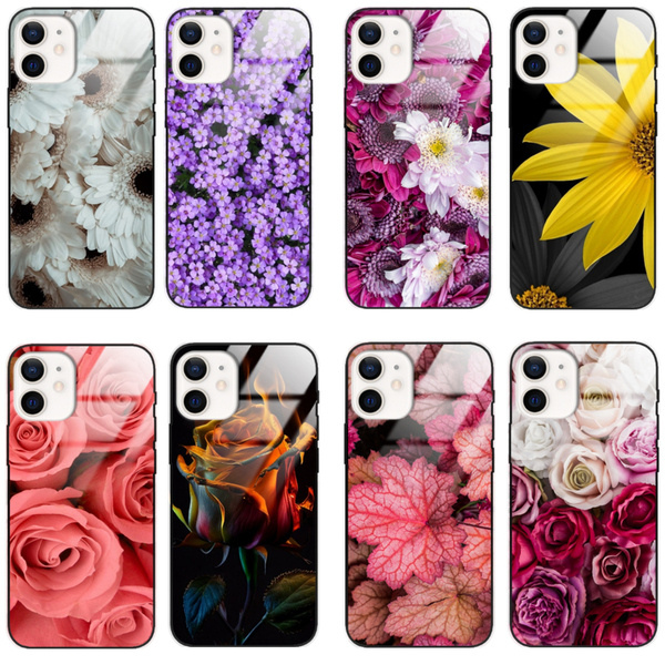 Etui akrylowe LEO kwiaty różne wzory do iPhone 12