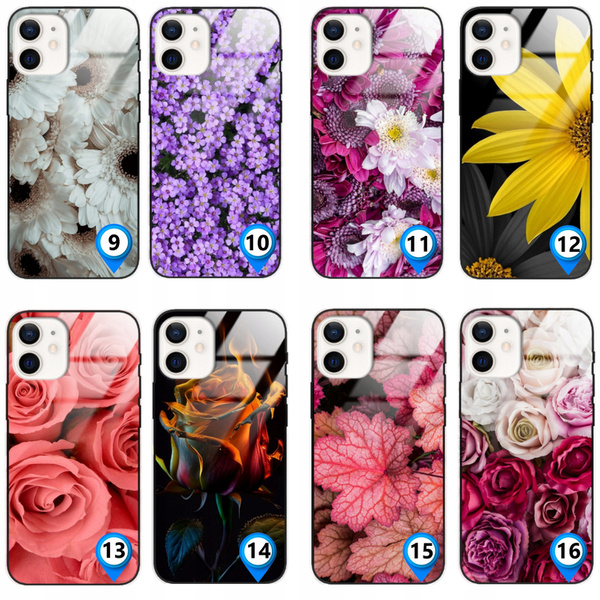 Etui akrylowe LEO kwiaty różne wzory do iPhone 12 Mini