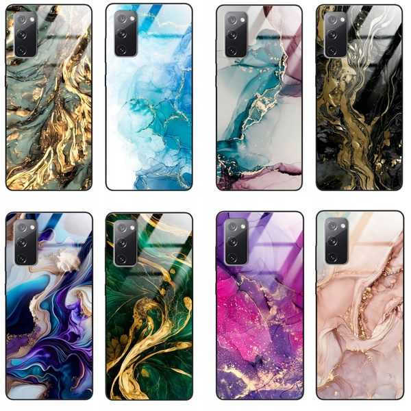 Etui akrylowe LEO marmur marble glamour różne wzory do Galaxy S20 FE