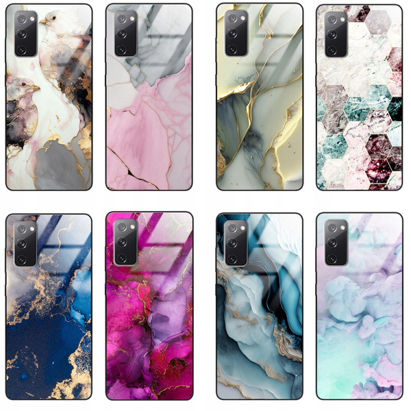 Etui akrylowe LEO marmur marble glamour różne wzory do Galaxy S20 FE