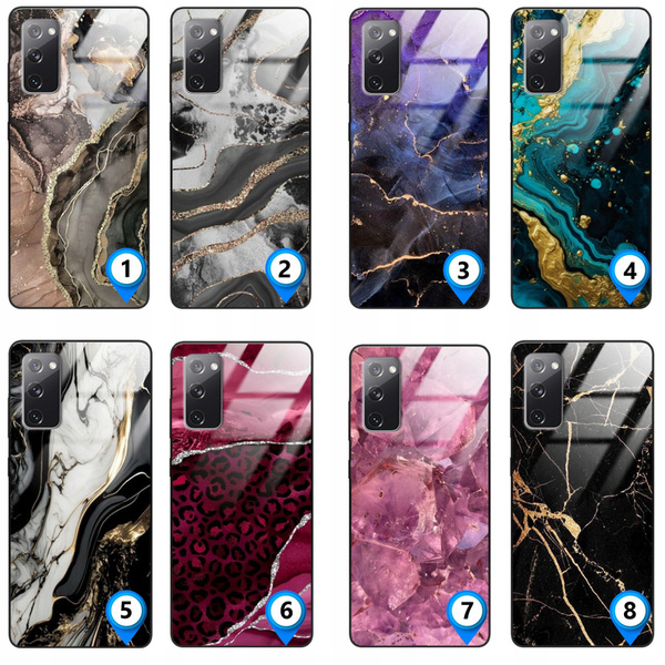 Etui akrylowe LEO marmur marble glamour różne wzory do Galaxy S20 FE