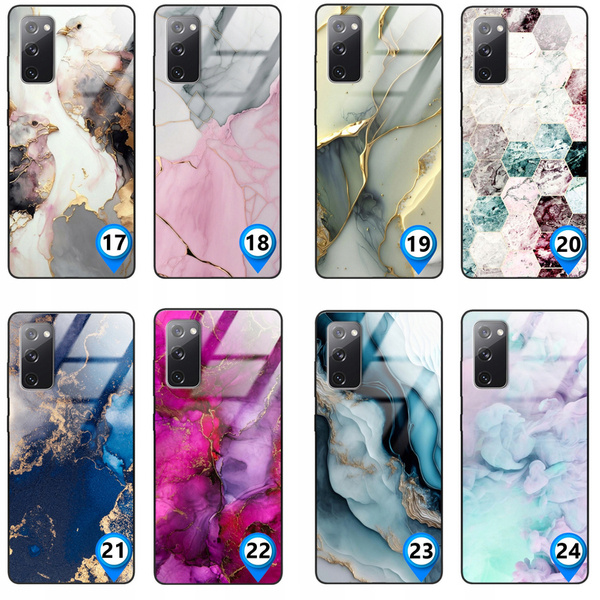 Etui akrylowe LEO marmur marble glamour różne wzory do Galaxy S20 FE