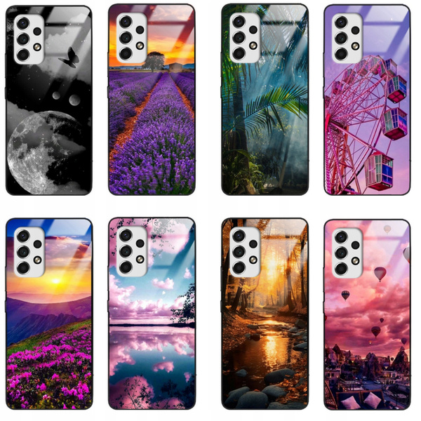 Etui akrylowe LEO natura widoki różne wzory do Galaxy A32