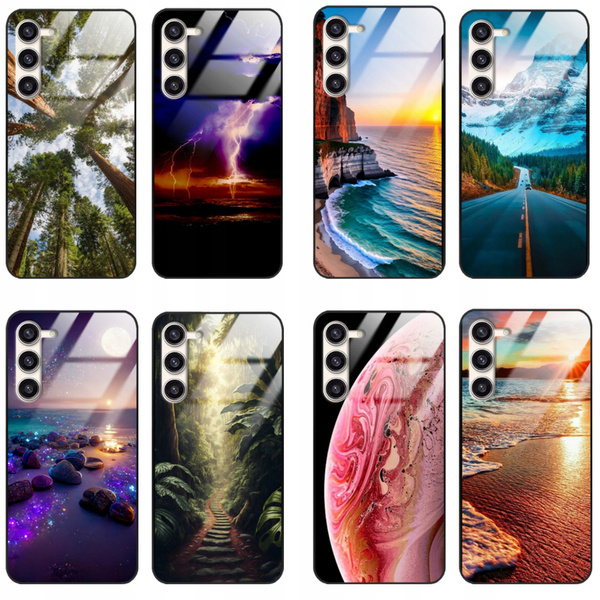 Etui akrylowe LEO natura widoki sunset różne wzory do Galaxy A13 5G