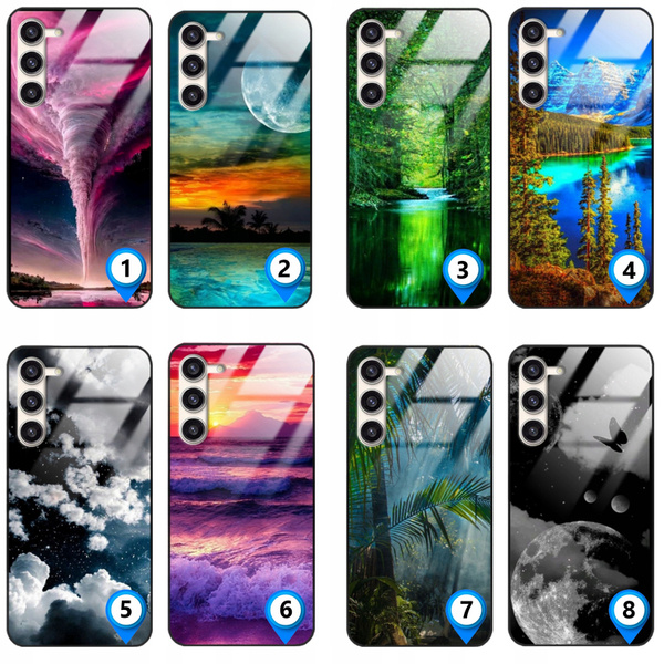 Etui akrylowe LEO natura widoki sunset różne wzory do Galaxy A13 5G