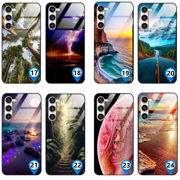 Etui akrylowe LEO natura widoki sunset różne wzory do Galaxy A13 5G