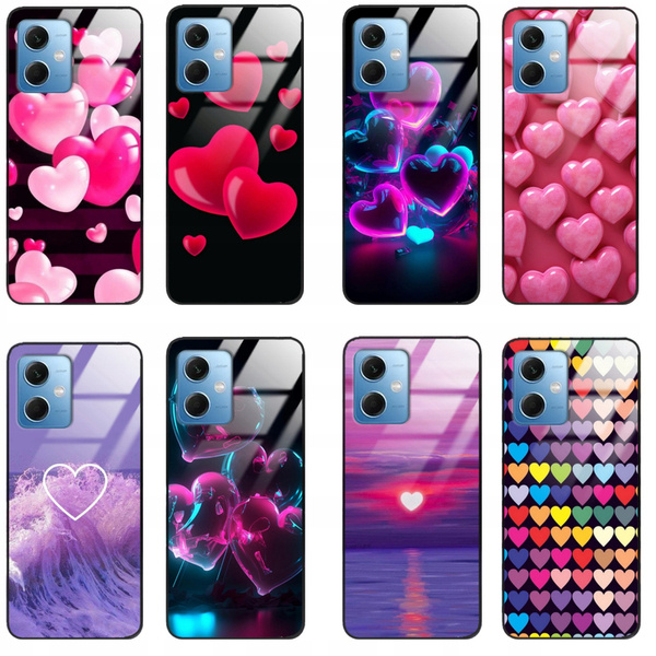 Etui akrylowe LEO serca heart różne wzory do Xiaomi Redmi Note 12 5G