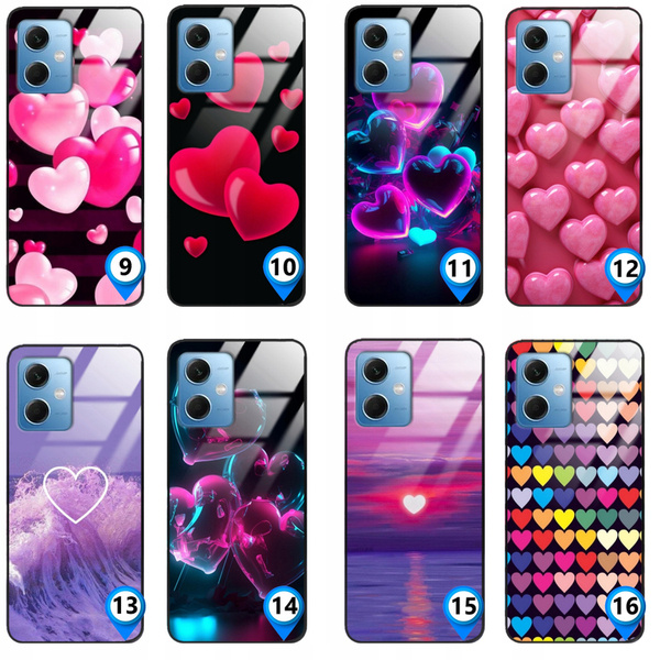 Etui akrylowe LEO serca heart różne wzory do Xiaomi Redmi Note 12 5G