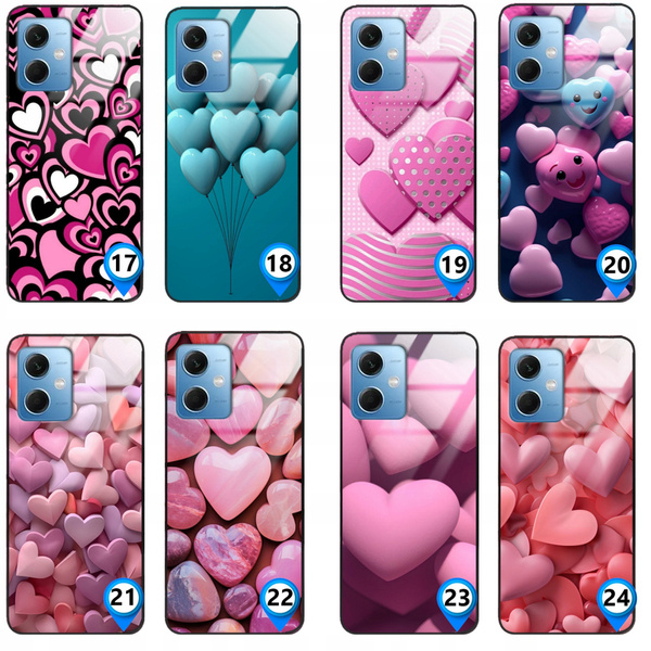 Etui akrylowe LEO serca heart różne wzory do Xiaomi Redmi Note 12 5G