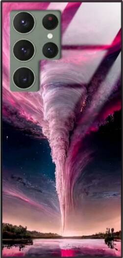 Etui akrylowe LEO widoki natura różne wzory do Galaxy S22 Ultra