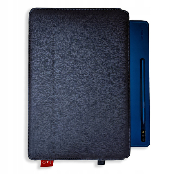 Etui na laptop skórzane LEO Master do Macbook Air 2012 Niebieskie
