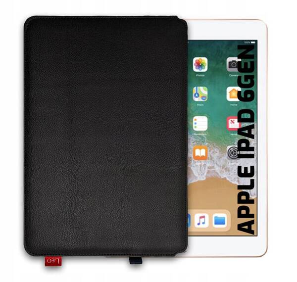 Etui na tablet skórzane LEO Master do Apple iPad 6  gen czarne