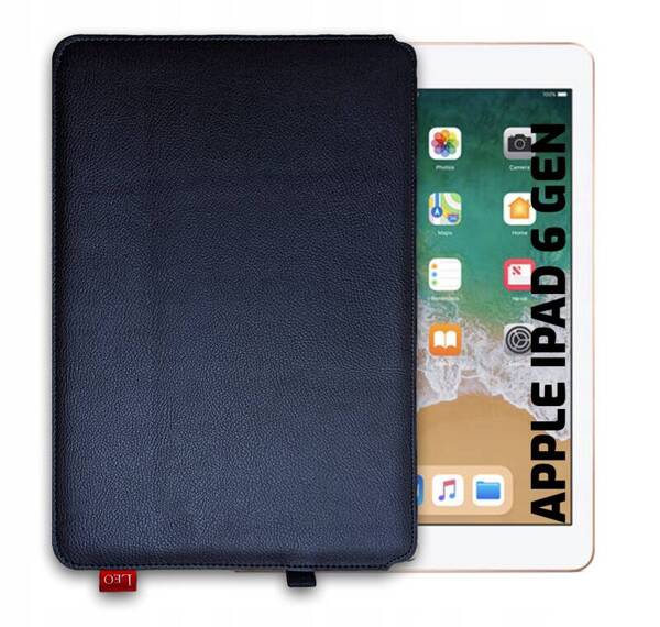 Etui na tablet skórzane LEO Master do Apple iPad 6 gen niebieskie