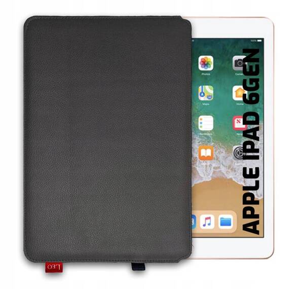 Etui na tablet skórzane LEO Master do Apple iPad 6 gen szare