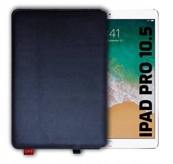 Etui na tablet skórzane LEO Master do Apple iPad Pro 10,5 niebieskie