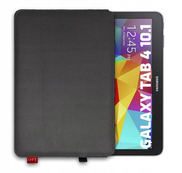 Etui na tablet skórzane LEO Master do Galaxy Tab 4 10.1 szare