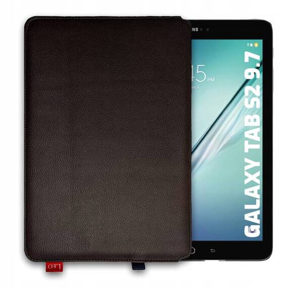 Etui na tablet skórzane LEO Master do Galaxy Tab S2 9,7 2015 brązowe