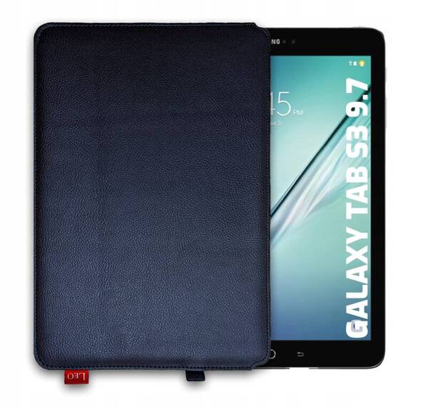 Etui na tablet skórzane LEO Master do Galaxy Tab S3 9,7 niebieskie