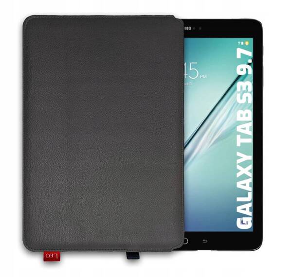 Etui na tablet skórzane LEO Master do Galaxy Tab S3 9,7 szare
