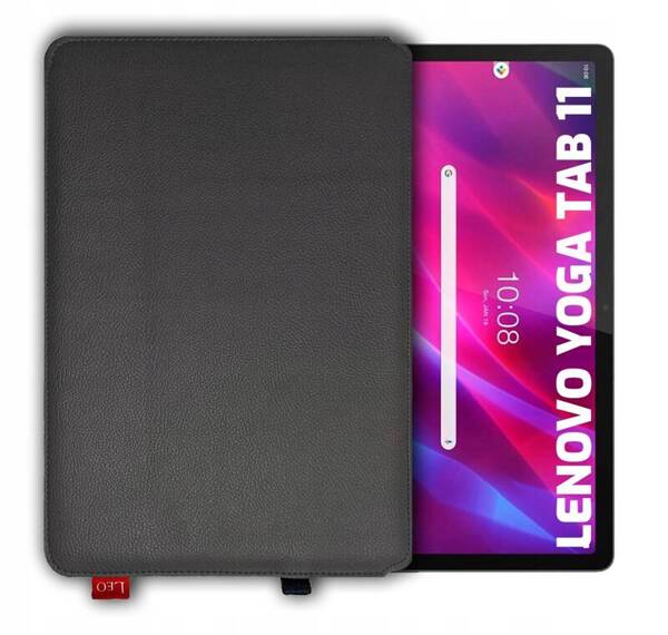 Etui na tablet skórzane LEO Master do Lenovo Yoga Tab 11 szare