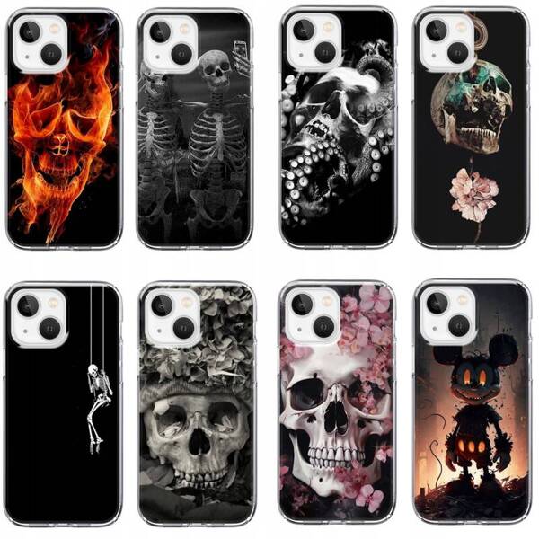 Etui silikonowe LEO horror mroczne różne wzory do iPhone 13 Mini