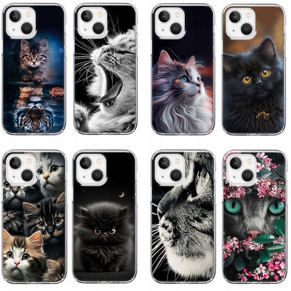 Etui silikonowe LEO koty cat śmieszne różne wzory do iPhone 14