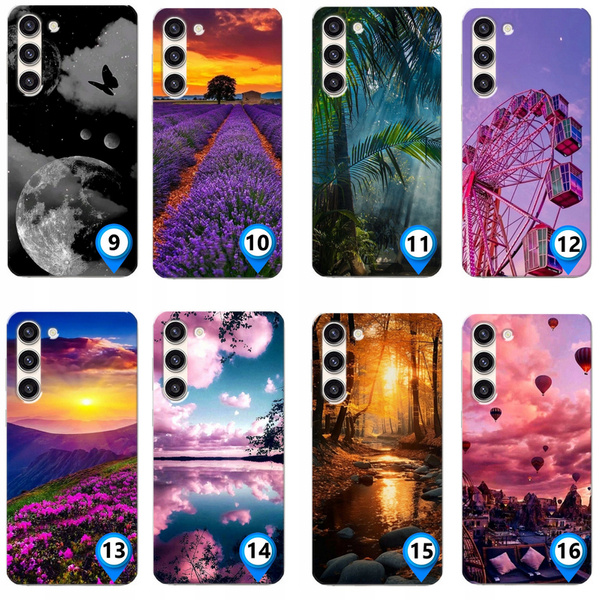 Etui silikonowe LEO natura różne wzory do Galaxy S23