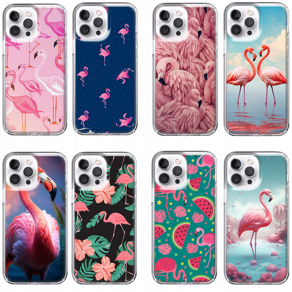 Etui silikonowe LEO pink flaming różne wzory do iPhone 12 Pro