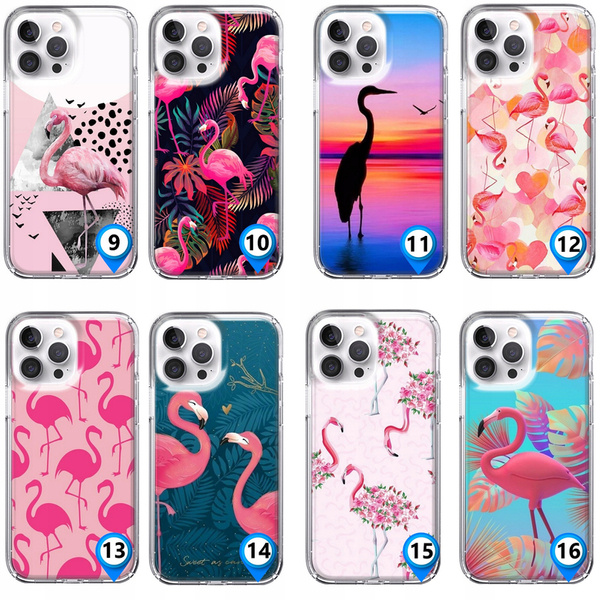 Etui silikonowe LEO pink flaming różne wzory do iPhone 12 Pro