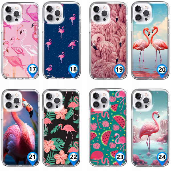 Etui silikonowe LEO pink flaming różne wzory do iPhone 12 Pro