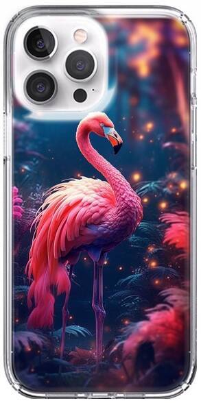 Etui silikonowe LEO pink flaming różne wzory do iPhone 14 Pro
