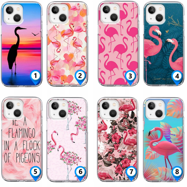 Etui silikonowe LEO pink flaming różne wzory do iPhone 15 Plus