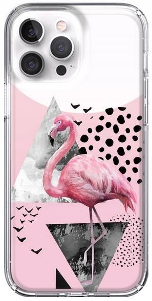 Etui silikonowe LEO pink flaming różne wzory do iPhone 15 Pro