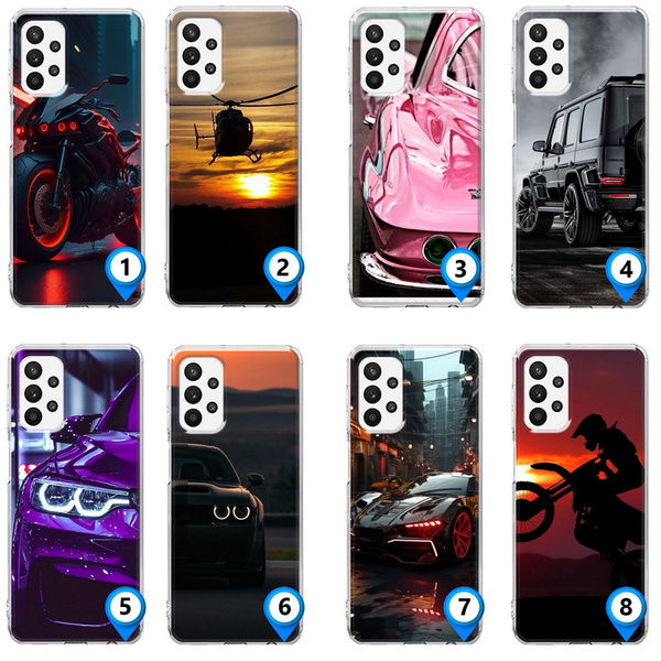 Etui silikonowe LEO samochody car różne wzory do Galaxy A53 5G