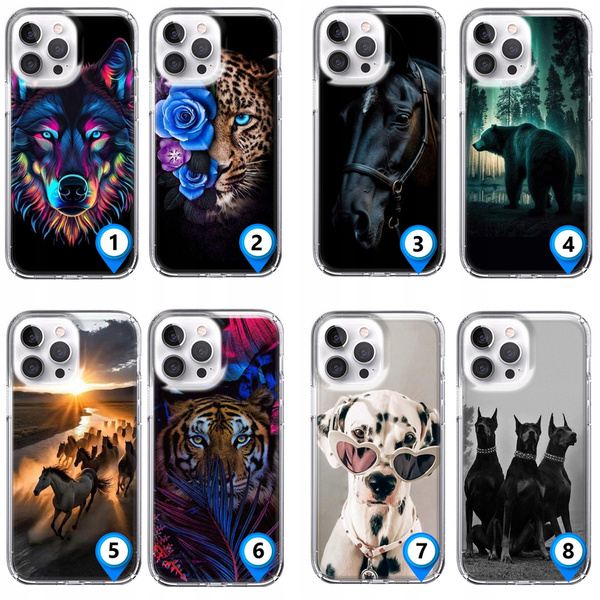 Etui silikonowe LEO zwierzęta różne wzory do iPhone 13 Pro