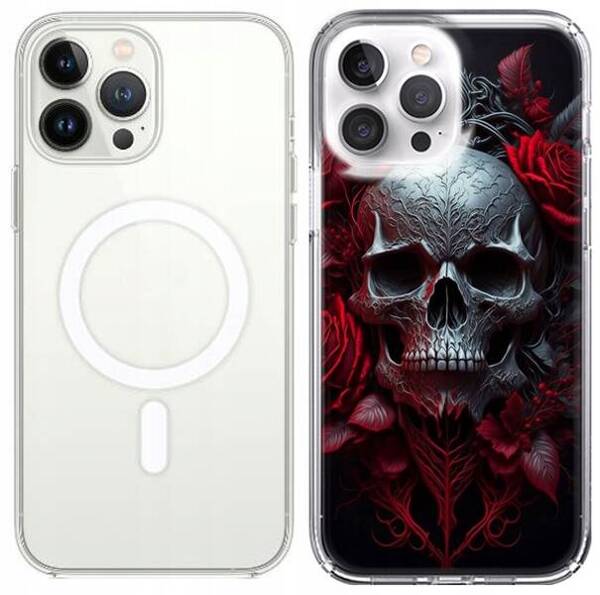 Etui silikonowe z MagSafe LEO horror mroczne różne wzory do iPhone 13 Pro