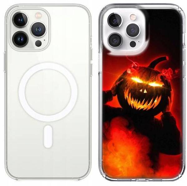Etui silikonowe z MagSafe LEO horror mroczne różne wzory do iPhone 14 Pro