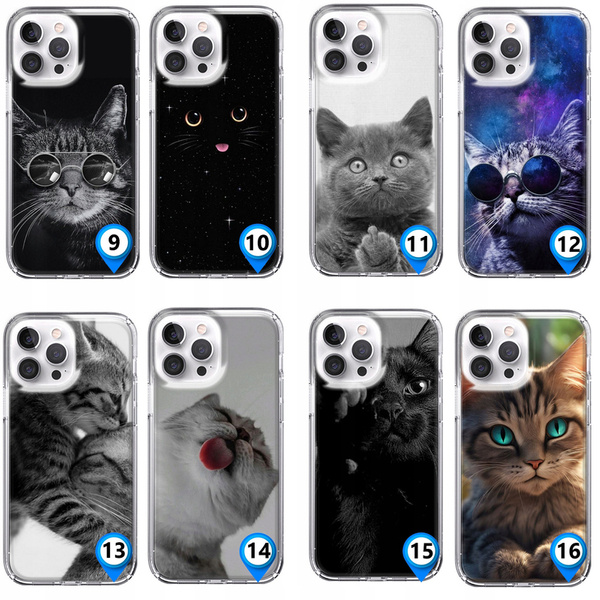 Etui silikonowe z MagSafe LEO koty śmieszne cat różne wzory do iPhone 14 Pro