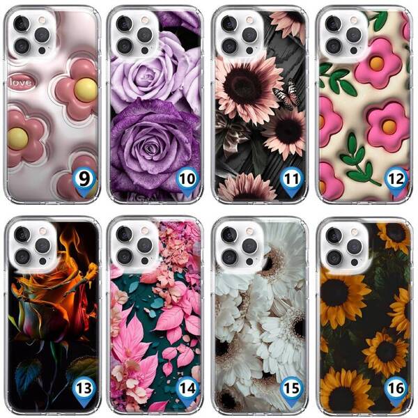 Etui silikonowe z MagSafe LEO kwiaty flowers różne wzory do iPhone 12 Pro