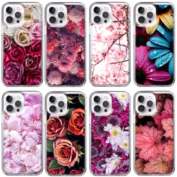 Etui silikonowe z MagSafe LEO kwiaty flowers różne wzory do iPhone 12 Pro