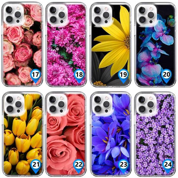 Etui silikonowe z MagSafe LEO kwiaty flowers różne wzory do iPhone 15 Pro