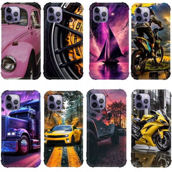 Etui wzmacniane Anti-Shock LEO auta różne wzory do iPhone 14 Pro