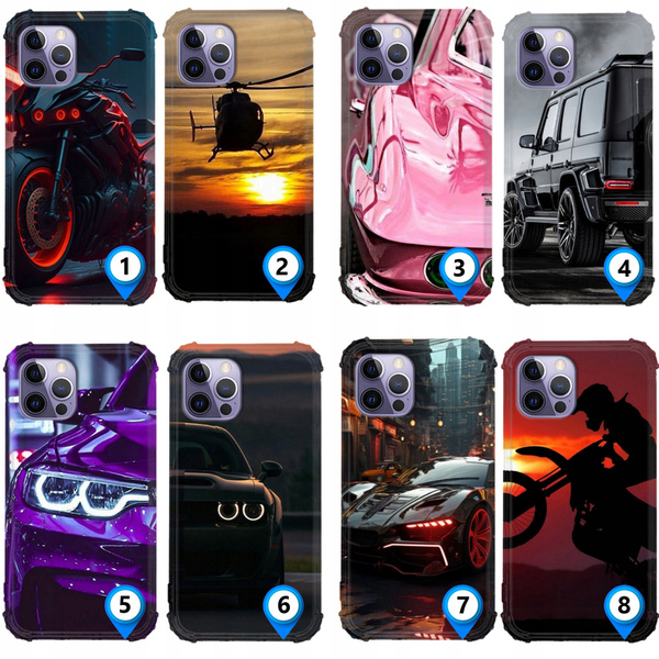 Etui wzmacniane Anti-Shock LEO auta różne wzory do iPhone 14 Pro