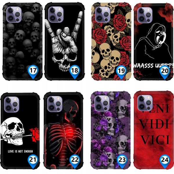 Etui wzmacniane Anti-Shock LEO czaszki różne wzory do iPhone 14 Pro Max