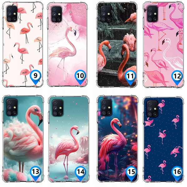 Etui wzmacniane Anti-Shock LEO flamingi różne wzory do Galaxy A71 5G