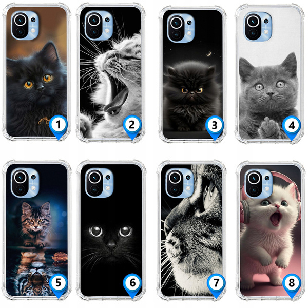 Etui wzmacniane Anti-Shock LEO koty cats śmieszne różne wzory do Xiaomi Mi 11