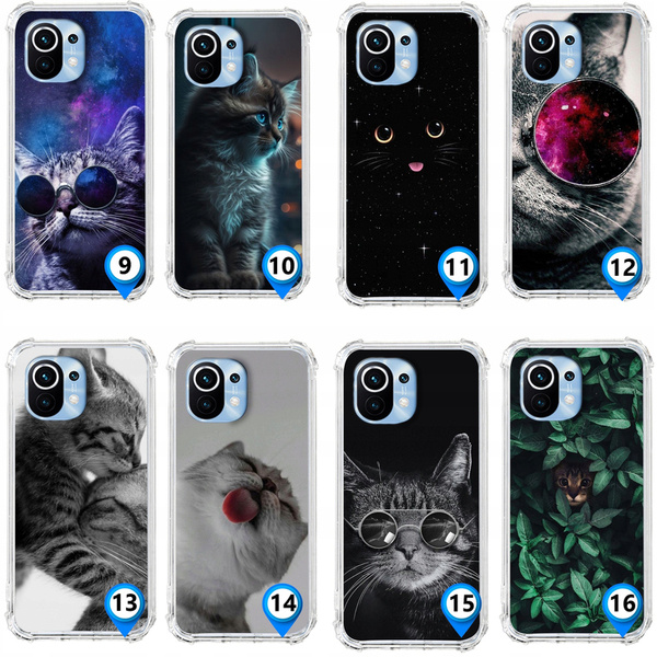 Etui wzmacniane Anti-Shock LEO koty cats śmieszne różne wzory do Xiaomi Mi 11