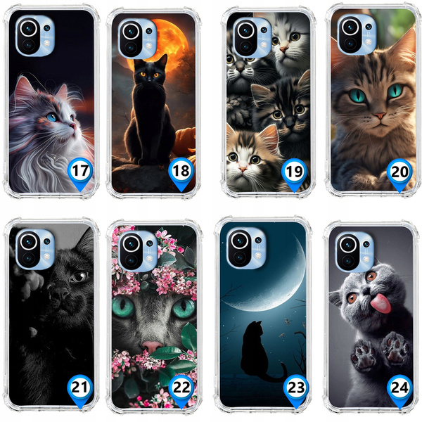 Etui wzmacniane Anti-Shock LEO koty cats śmieszne różne wzory do Xiaomi Mi 11