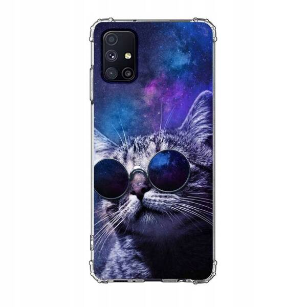 Etui wzmacniane Anti-Shock LEO koty różne wzory do Galaxy A71 5G